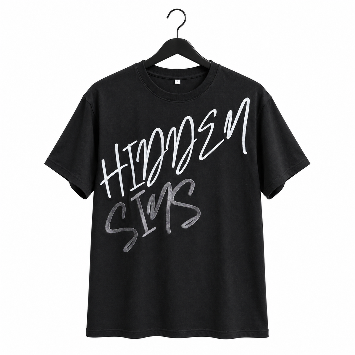 Toormi Tee - Black — front on black hanger