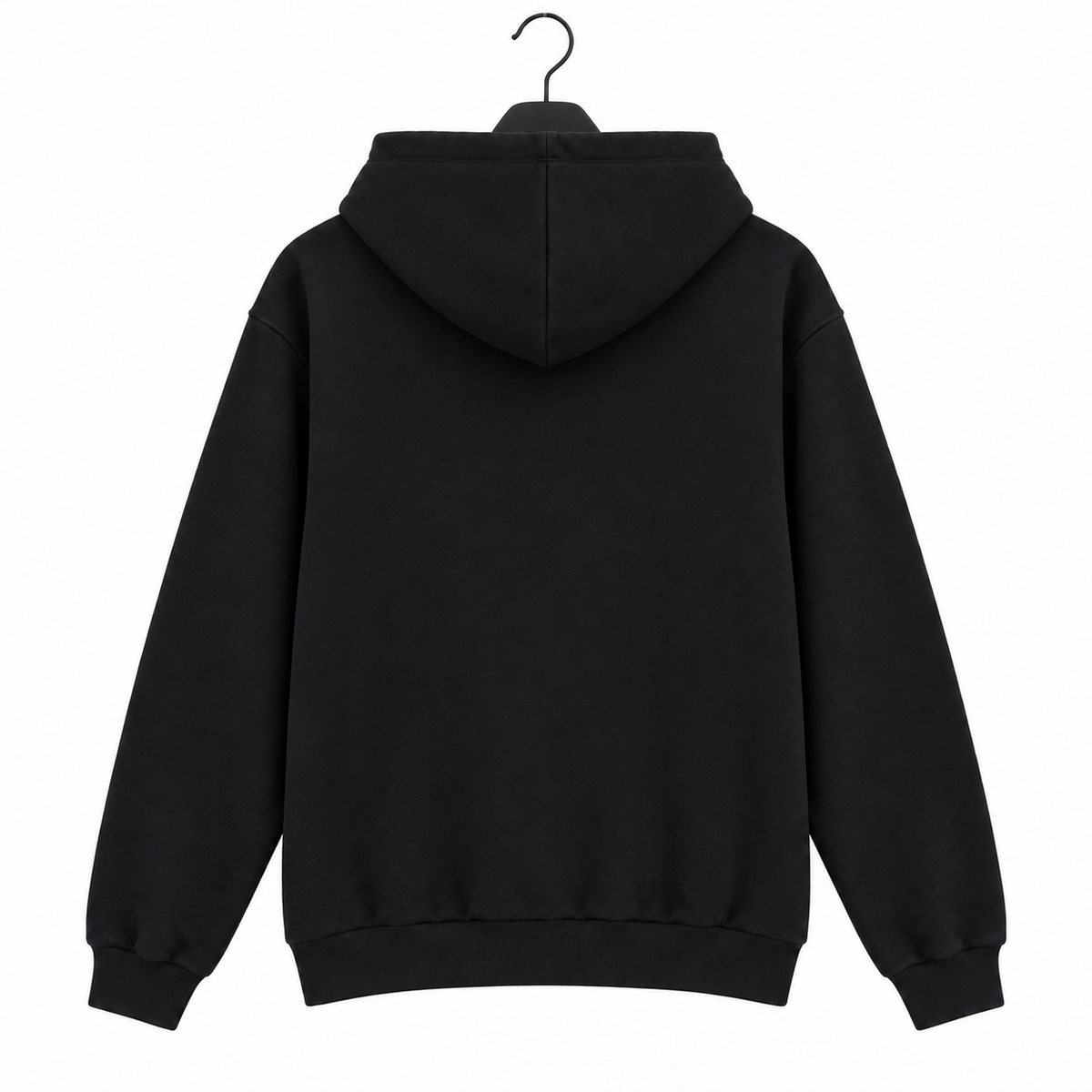 VICI Weighted Hoodie — back on black hanger